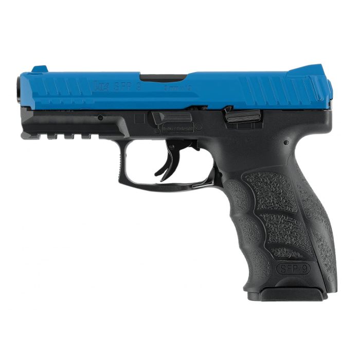 Pistolet à balle caoutchouc HK SFP9 T4E FO Bleu