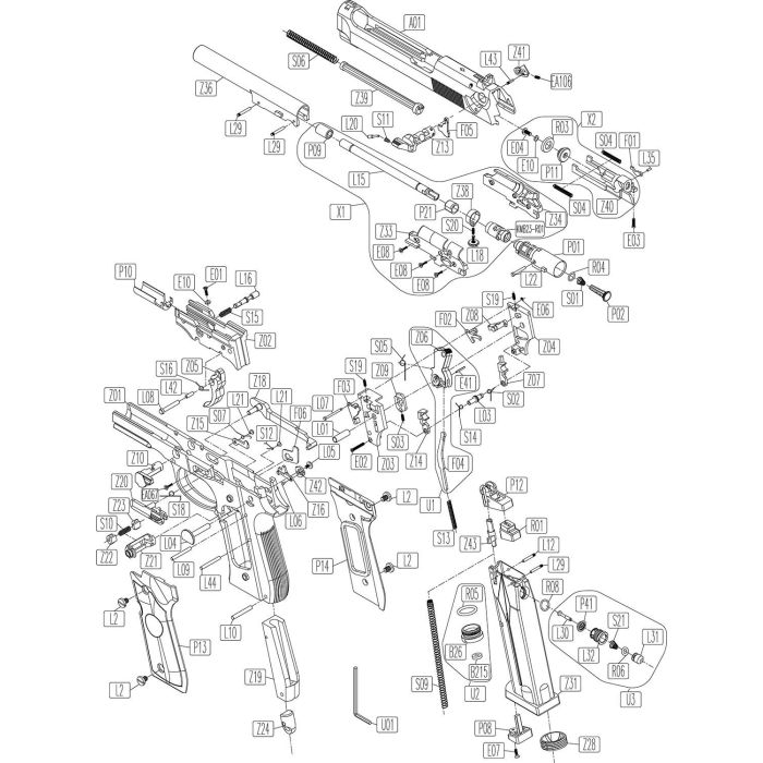 Pièce détachée Umarex ref. 83.40.0055 Nozzle Beretta M92A1