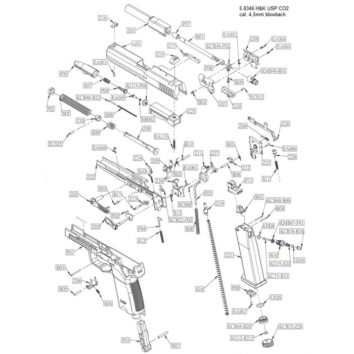 Pièce détachée Umarex ref. 5.8346.60.10 Soupape de remplissage