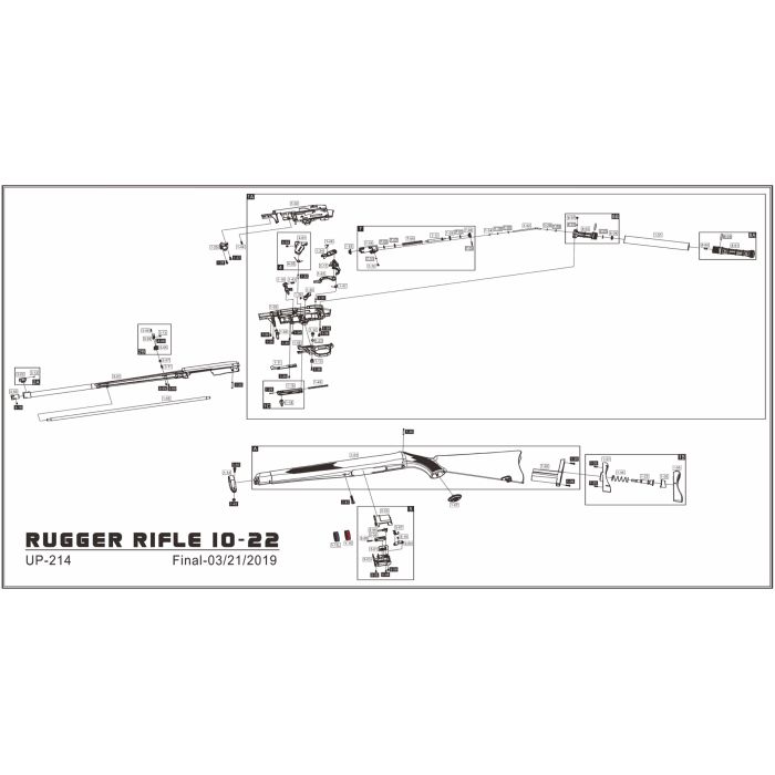 Pièce détachée Umarex ref. 81.60.0153 Valve perce capsule Ruger 10/22