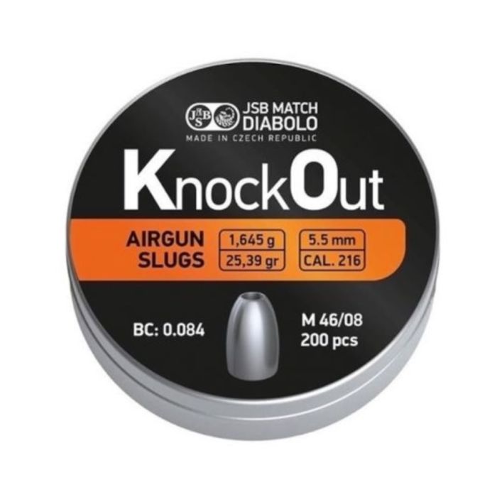 Plombs slug .216 JSB KnockOut 5.5mm x200
