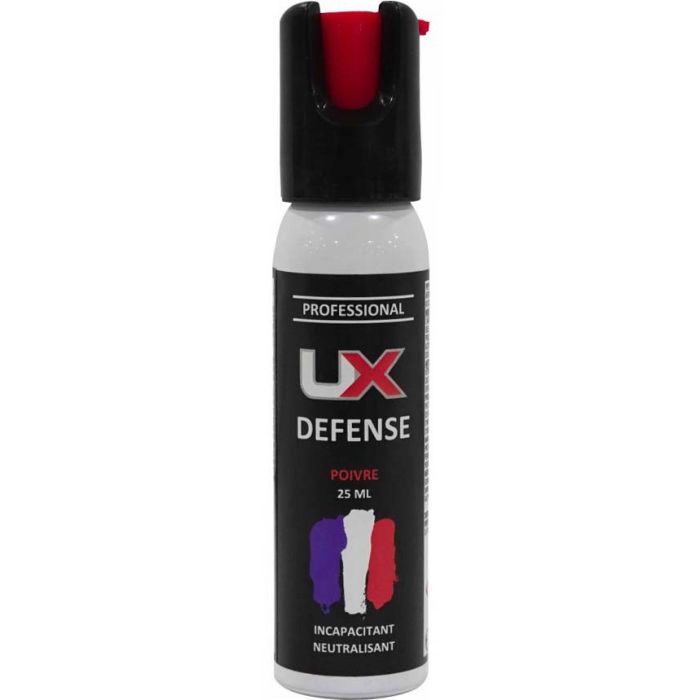 Bombe lacrymogène gel poivre UX Pro 25ml