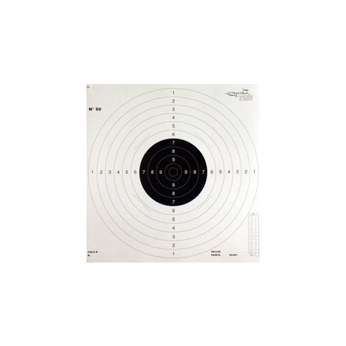Cible pistolet C50 papier ISSF