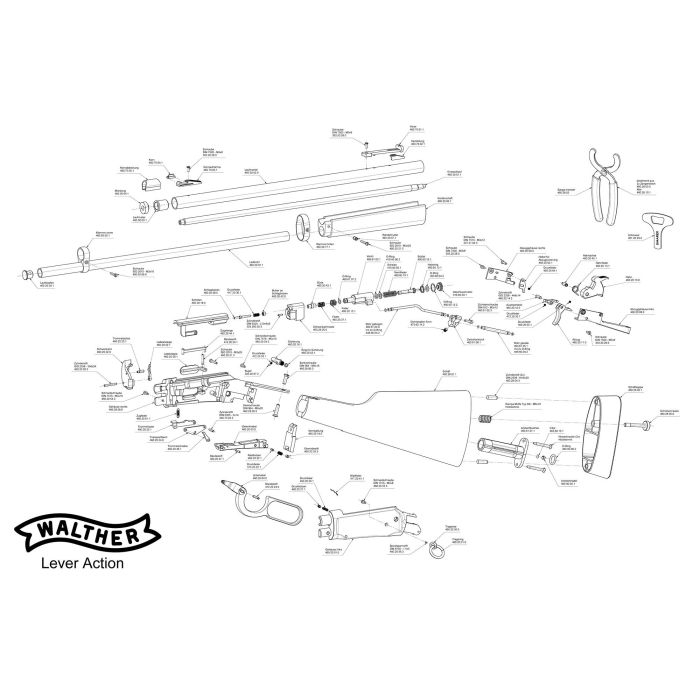 Pièce détachée Umarex réf. 460.28.08.0 Boitier droit Lever Action