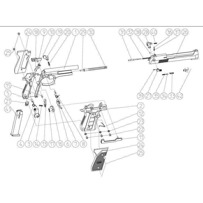 Pièce détachée Umarex ref. 315.40.04.0 Extracteur Miami