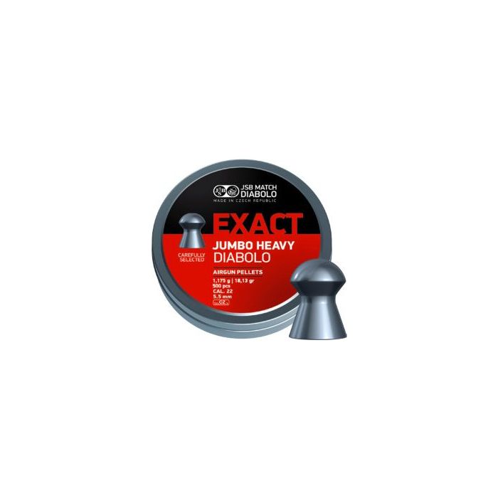 Plombs JSB Exact Jumbo Heavy x250 précis et bien équilibrés