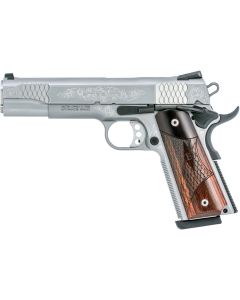 Pistolet Smith & Wesson SW1911 gravé avec mallette bois