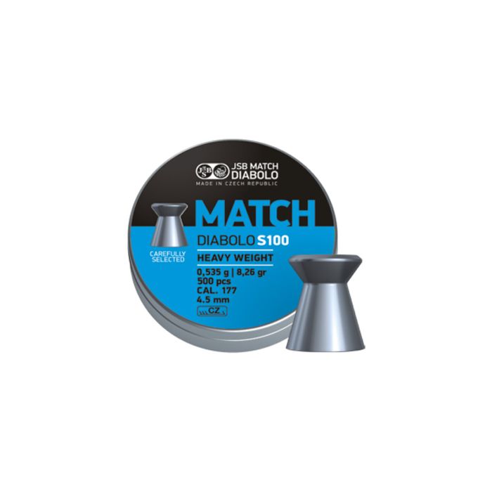 Plombs JSB Blue Match Diabolo S100 4,5mm x 500 armes a air comprimé