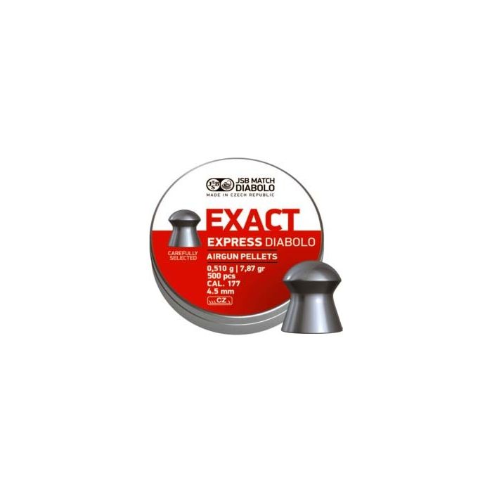 Plombs JSB Exact Express x500 a tête ronde pour tir longue distance