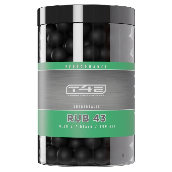 Balles caoutchouc Umarex T4E RUB43 Performance cal.43 x 500
