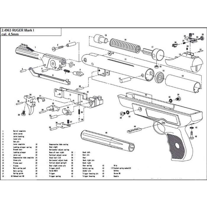 Pièce détachée Umarex ref. 2.4963.90-1 Hausse assemblée