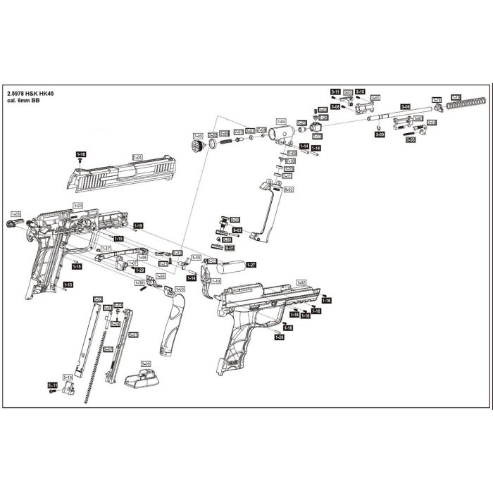 Pièce détachée Umarex ref. 2.5978.60.01 Valve HK45