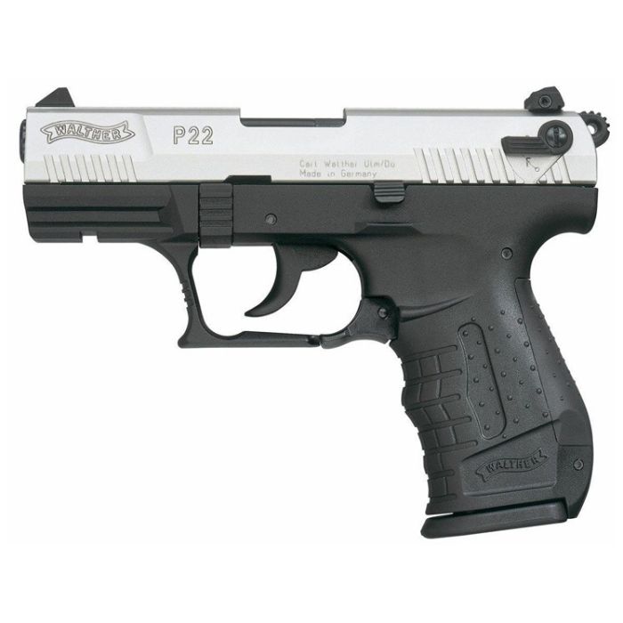 Pistolet Walther P22 bicolore