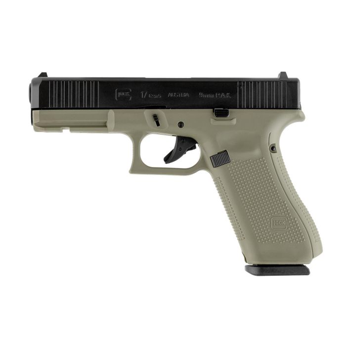 Pistolet Glock 17 GEN5 cal. 9mm à blanc PAK Battlefield Green