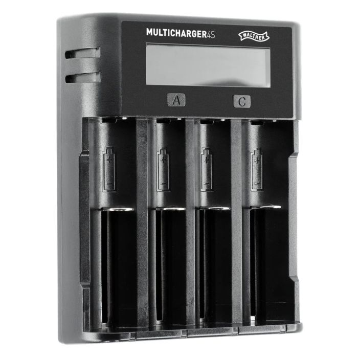 Chargeur 4 piles Walther 4S pour Li-Ion et Ni-Mh/Ni-Cd