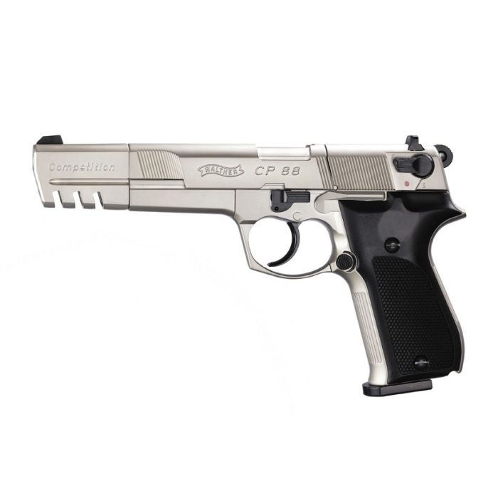 Pistolet Walther CP88 Competition nickel cal. 4,5mm a plombs 4,55 J