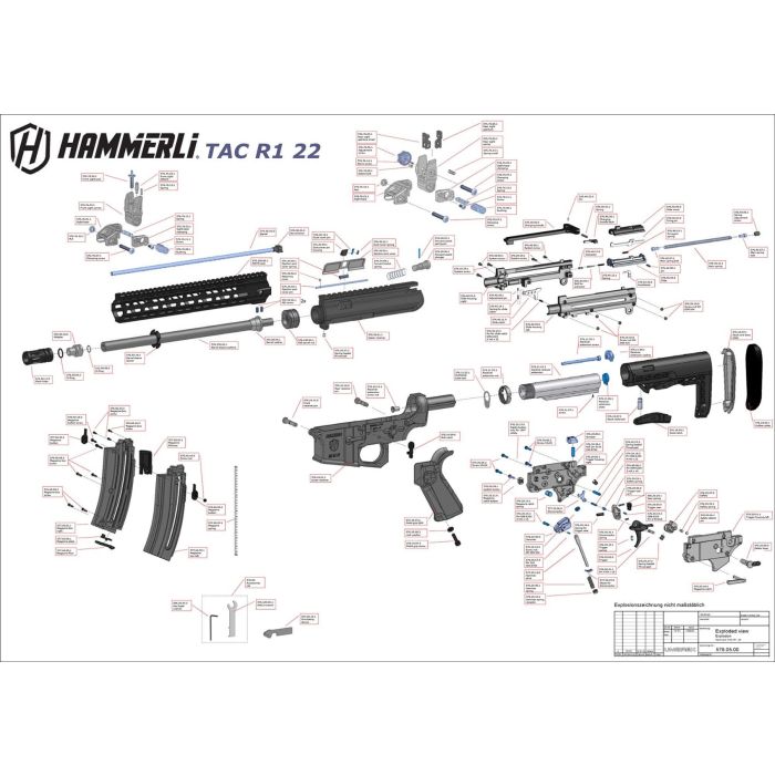 Pièce détachée Umarex réf. 576.40.13.1 Ressort de rappel Hammerli TAC R1