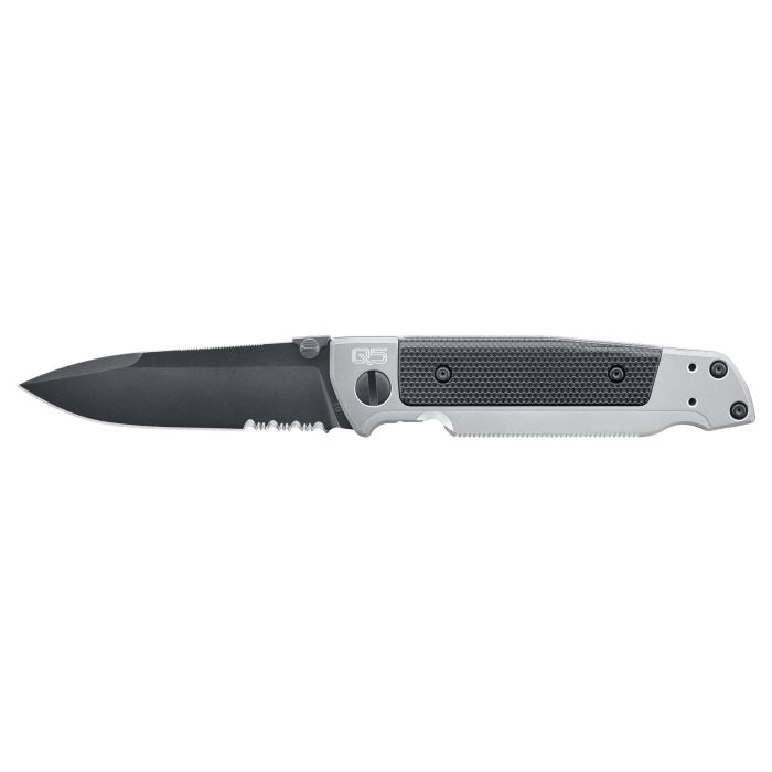 Couteau Walther Q5 Steel Frame Black Serrated