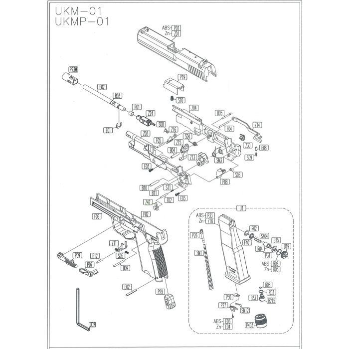 Pièce détachée Umarex ref. 5.8100.60.02 Soupape HK USP