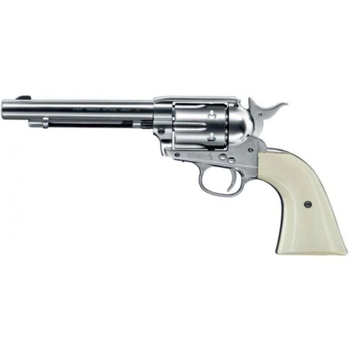 Revolver Colt Peacemaker Single Action Army 45 Nickel
