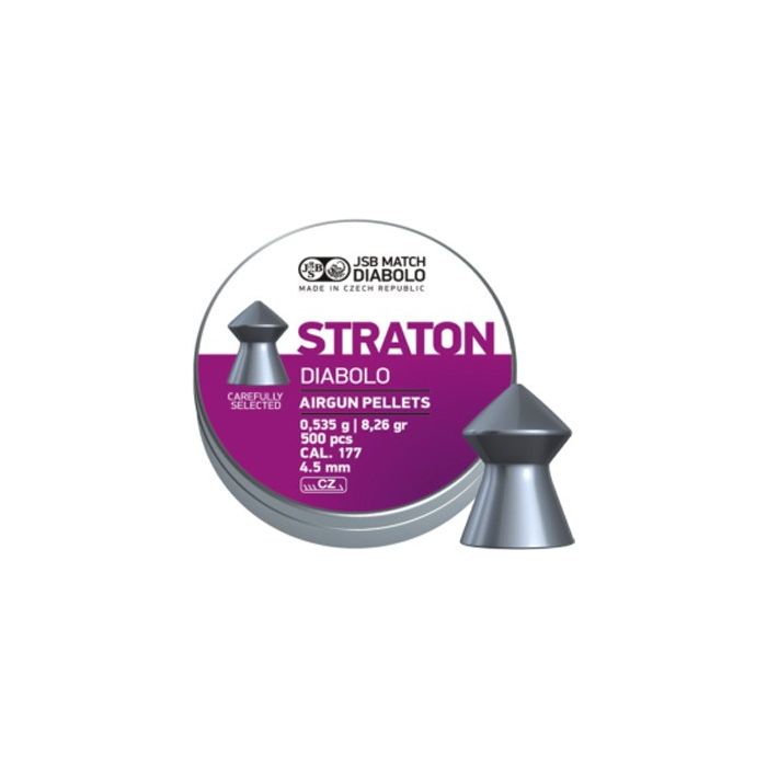 Plombs JSB Straton 4.5mm x 500 pointus pour un maximum de pénétration