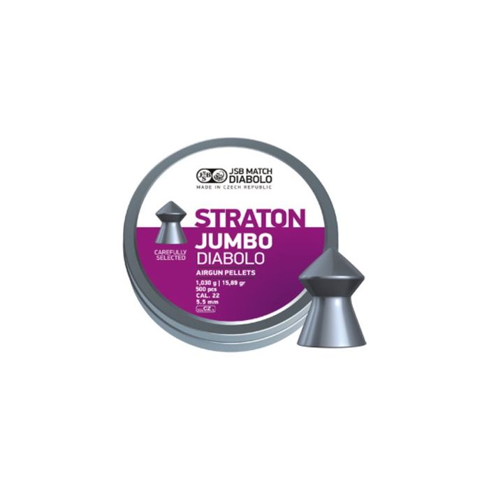Plombs JSB Straton Jumbo 5,5mm x 500 hyper pénétrants