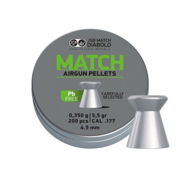 Plombs JSB Match 4.5mm x200 sans plomb