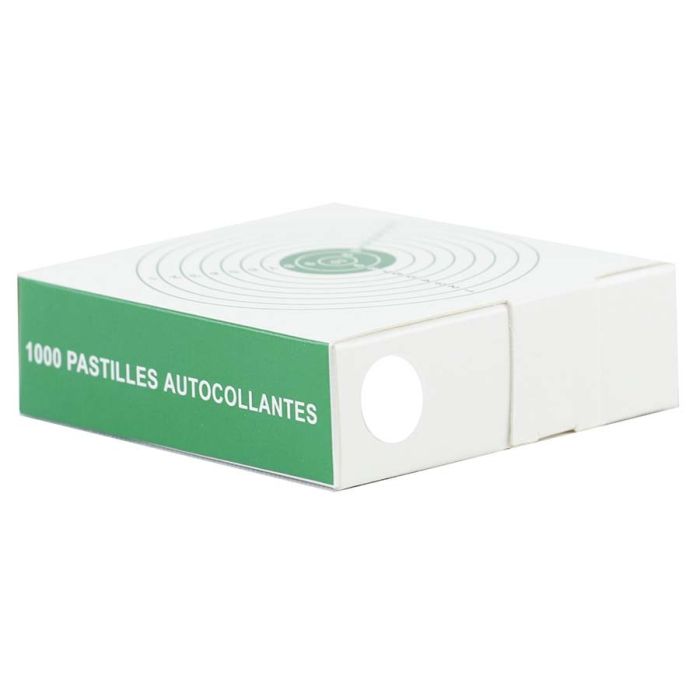 Pastilles autocollantes 15mm blanches x 1000 Patchs
