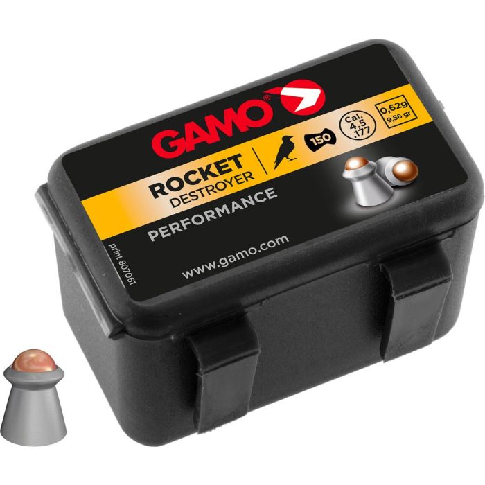 Plombs Gamo Rocket avec bille 4.5mm x150 pénétration incomparable 