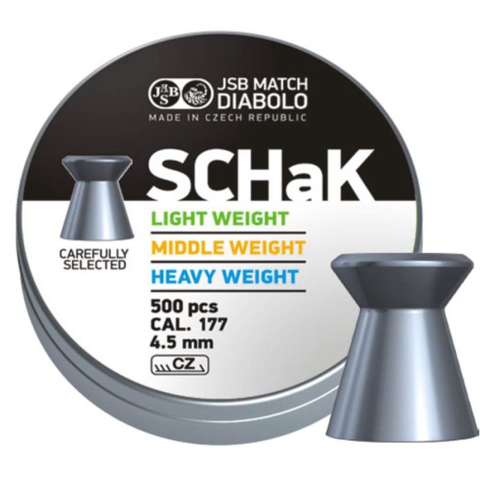 Plombs JSB Match Schak Middle 4.5mm x500 de qualité supérieure