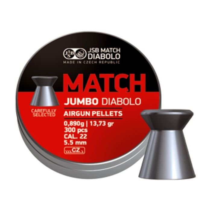 Plombs JSB Match Jumbo x 300 pour tir sportif et loisir