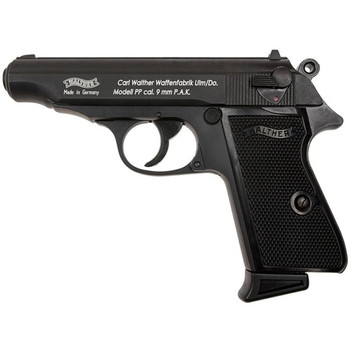 Pistolet Walther PP calibre 9mm a blanc robuste et convivial