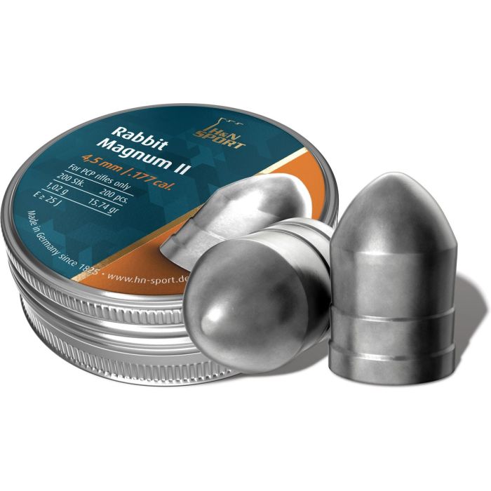 Plombs HN Rabbit Magnum II 4.5mm x200 lourd pour longues distances