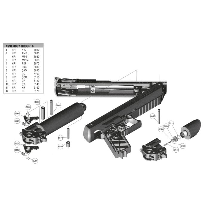 Pièce détachée Zoraki HP-01 N.6040