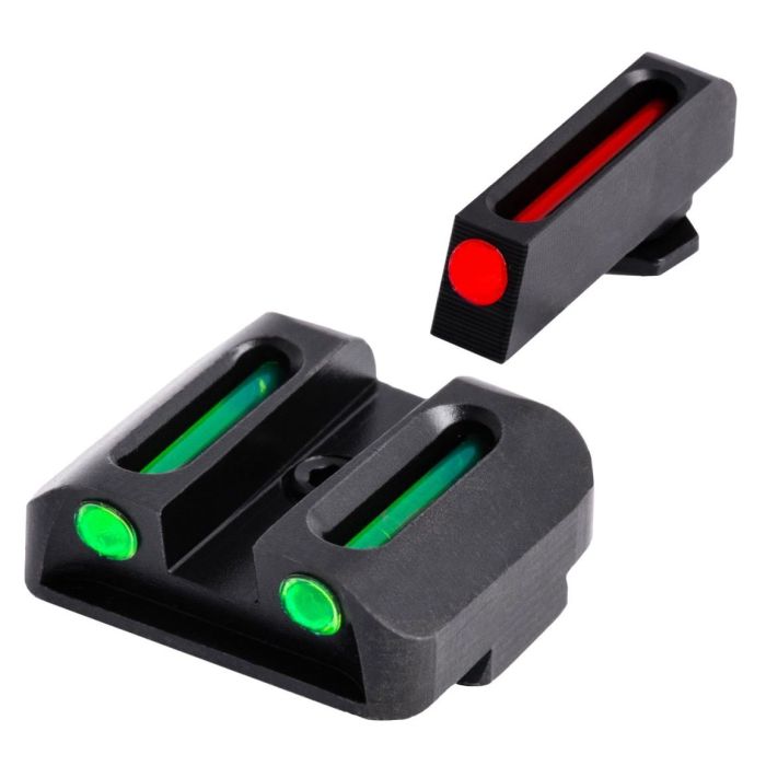 Hausse fixe et guidon fibre optique pistolet Glock bas Truglo