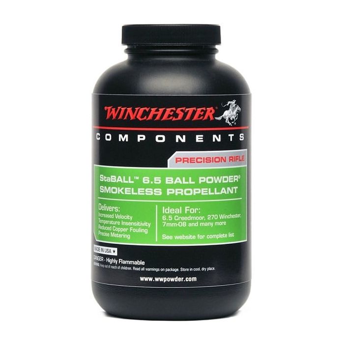 Poudre Winchester Staball 6.5 454g