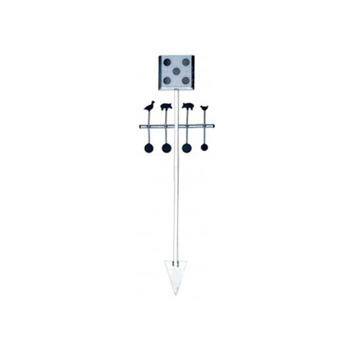 Support de cible a planter avec cibles rotatives