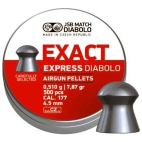 Plombs JSB Exact Express x500 a tête ronde pour tir longue distance