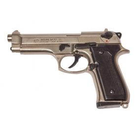 Pistolet à blanc 9mm Bruni 92 nickelé