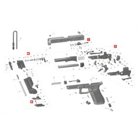 Pièce détachée Umarex réf. 211.400.03.1 Piston blowback Glock 17 GEN5 T4E