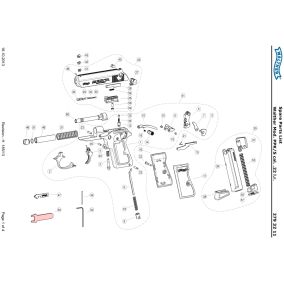 Pièce détachée Umarex réf. 503.400.07.1 Ressort rappel Walther PPK/S 22LR