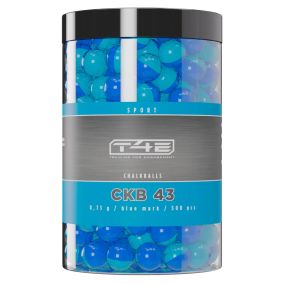 Balles craie bleue Umarex T4E CKB43 Sport cal. 43 x 500