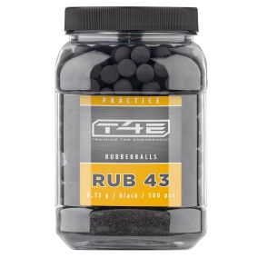 Balles caoutchouc Umarex T4E RUB43 Practice cal. 43 x 500
