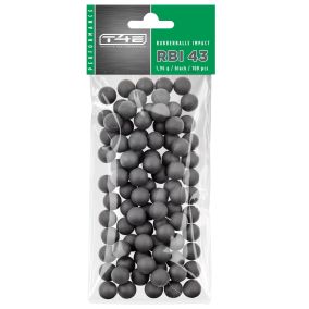 Balles caoutchouc + noyau acier Umarex T4E RBI43 cal. 43 x 100