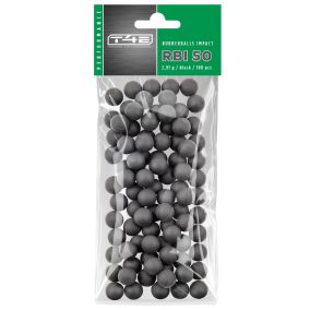 Balles caoutchouc + noyau acier Umarex T4E RBI50 cal. 50 x 100