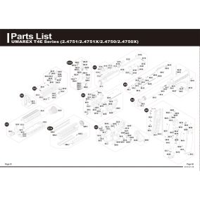 Pièce détachée Umarex réf. 2.4750.70.01 Hausse TM4 RIS