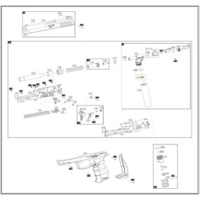Pièce détachée Umarex ref. 2.4765.60.07 Ressort chargeur HDP
