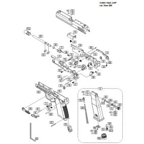 Pièce détachée Umarex réf. 2.5561.60.17 Valve HK USP