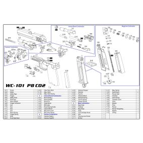 Pièce détachée Umarex réf. 2.5617.60.01 Valve HK P8