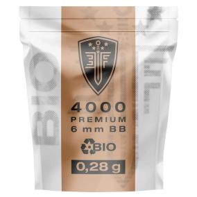 Billes plastique 6mm 0,28g x 4000 Elite Force Premium biodégradables